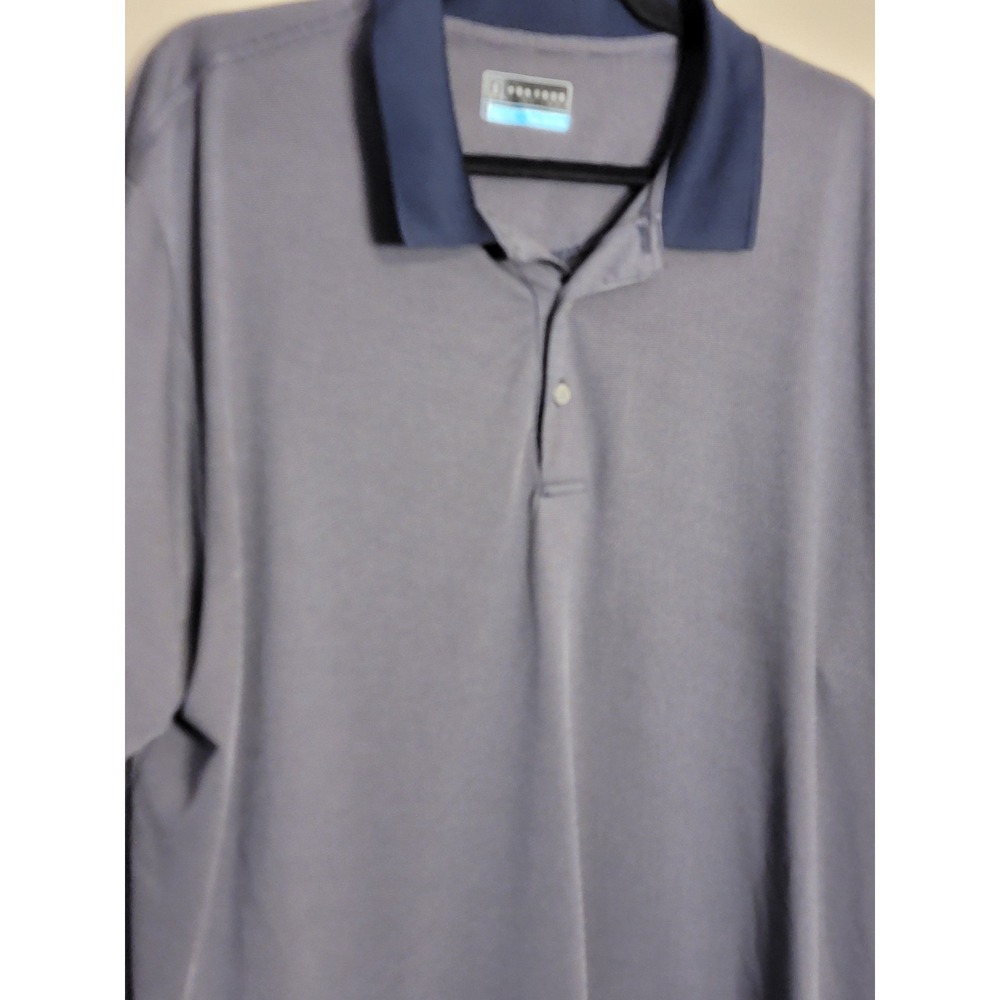 PGA Tour Men's Sz‎  Extra Large Polo Pro Series Blue Tees Golf Clubs All Over - Picture 5 of 8